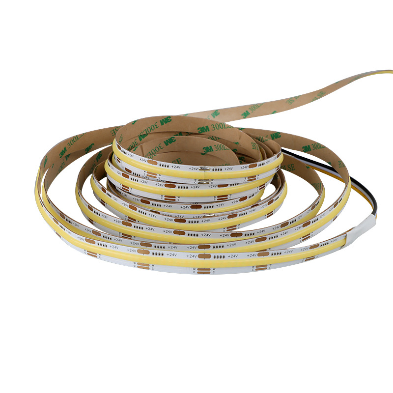 Tira de luz LED sin zona oscura, luz lineal de bajo voltaje 24V, tira de luz inteligente de doble color para techo y pared de fondo de sala de estar, alto rendimiento cromático 90.