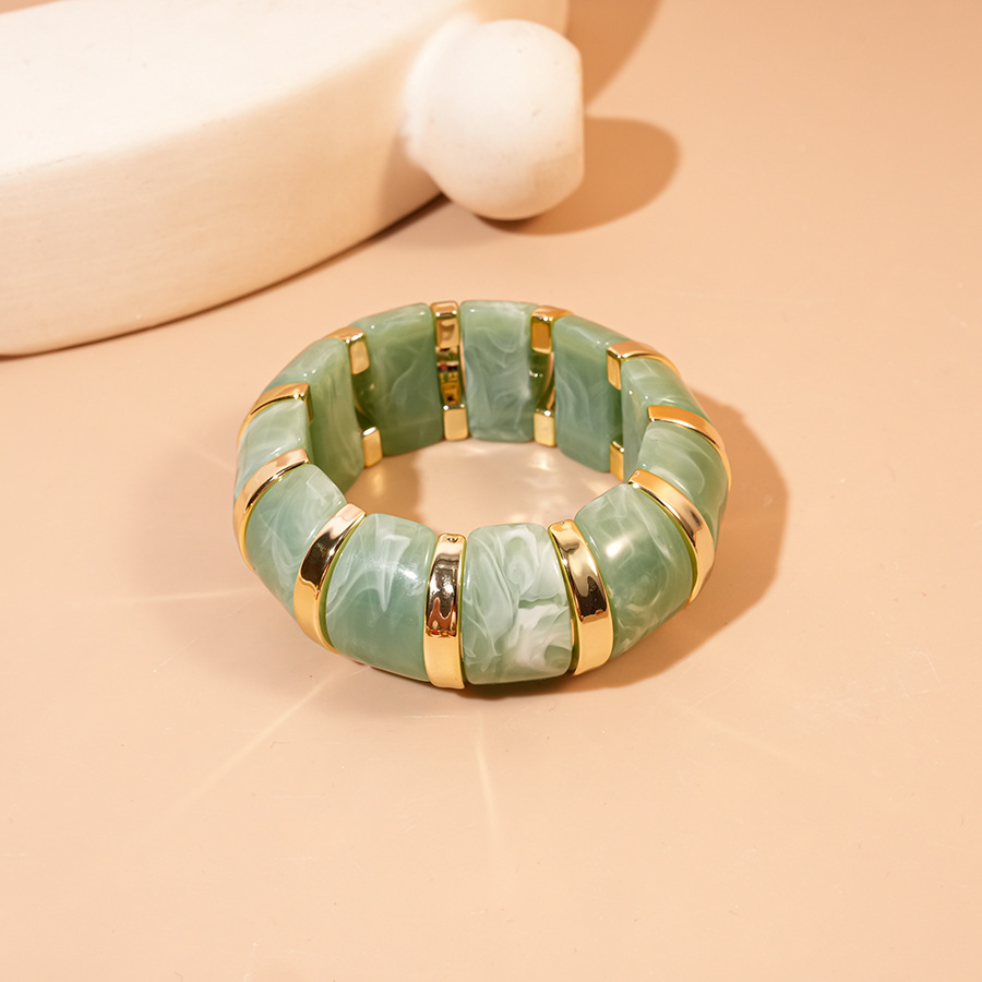Pulsera de costura de mancha geométrica acrílica europea y americana, pulsera de moda de personalidad de nicho, joyería de temperamento único de alta calidad image 12