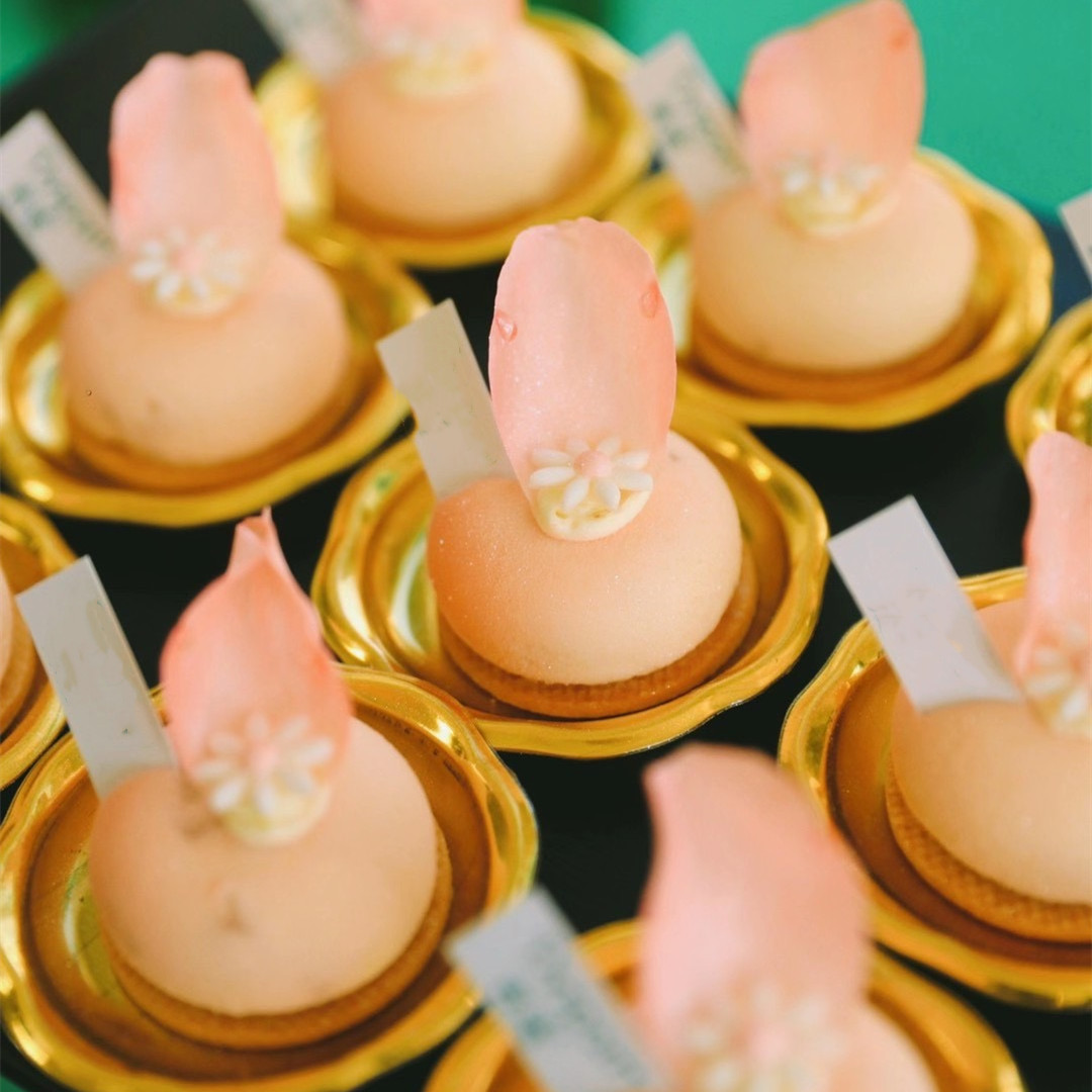 Redondo / triángulo cuadrado dorado mousse mousse mat oro catto punto oeste pastel puff