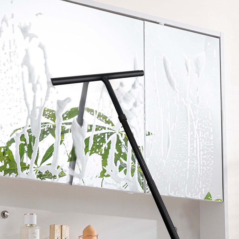 Dual-Purpose Extendable Glass Squeegee for Home Bathroom Cleaning, Removes Water Stains, Glass Cleaning Tool for High-Rise Buildings Dual-Purpose Extendable Glass Squeegee for Home Bathroom Cleaning, Removes Water Stains, Glass Cleaning Tool for High-Rise Buildings