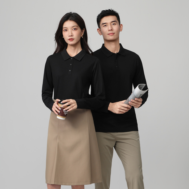 2026 new model long-sleeve polo shirt with collar, suitable for company team-building activities, unisex workwear, free printing, versatile polo shirt 2026 new model long-sleeve polo shirt with collar, suitable for company team-building activities, unisex workwear, free printing, versatile polo shirt