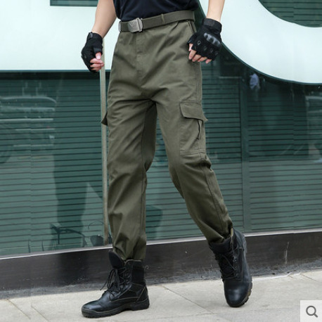 Workwear long pants loose welding wear-resistant outdoor labor protection summer thin men's labor protection multi-pocket pants