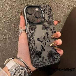 Apple 15 mobile phone case 14promax Apple 13 color silver 12 anti-fall 11 hard shell xsxr new 78plus generation