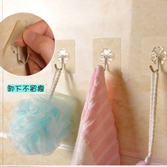 掛鈎子強力粘膠牆壁掛牆上透明無痕承重浴室廚房勾粘貼免打孔粘鈎