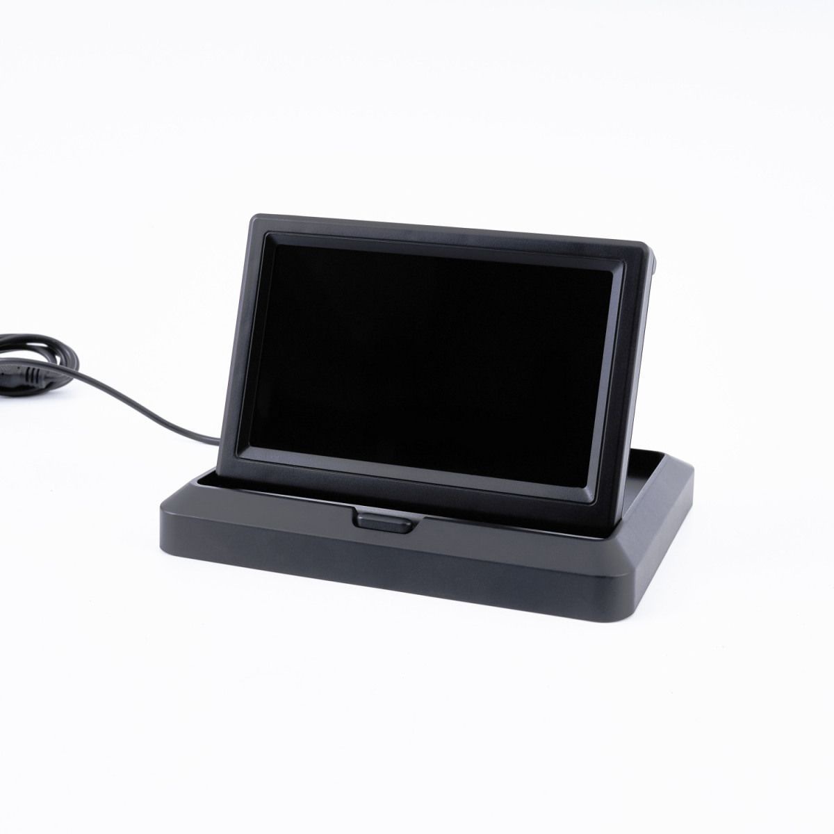 5-Inch Foldable Car-Mounted Display Screen, High-Definition Reversing Image Display Screen for Trucks, Vans, and Buses, 12V24V Universal for Front and Rear Use