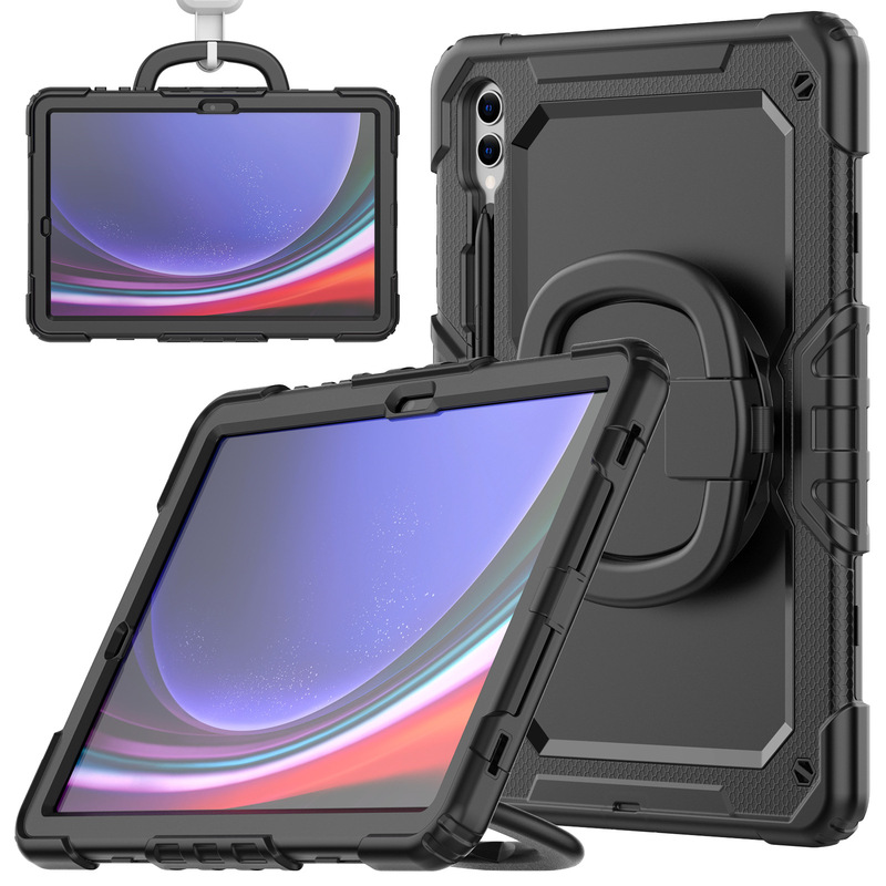 Suitable for Samsung Tab S10 Tablet Protective Case Tab S9 Plus Anti-Fall Rotating Portable Stand Protective Case Suitable for Samsung Tab S10 Tablet Protective Case Tab S9 Plus Anti-Fall Rotating Portable Stand Protective Case
