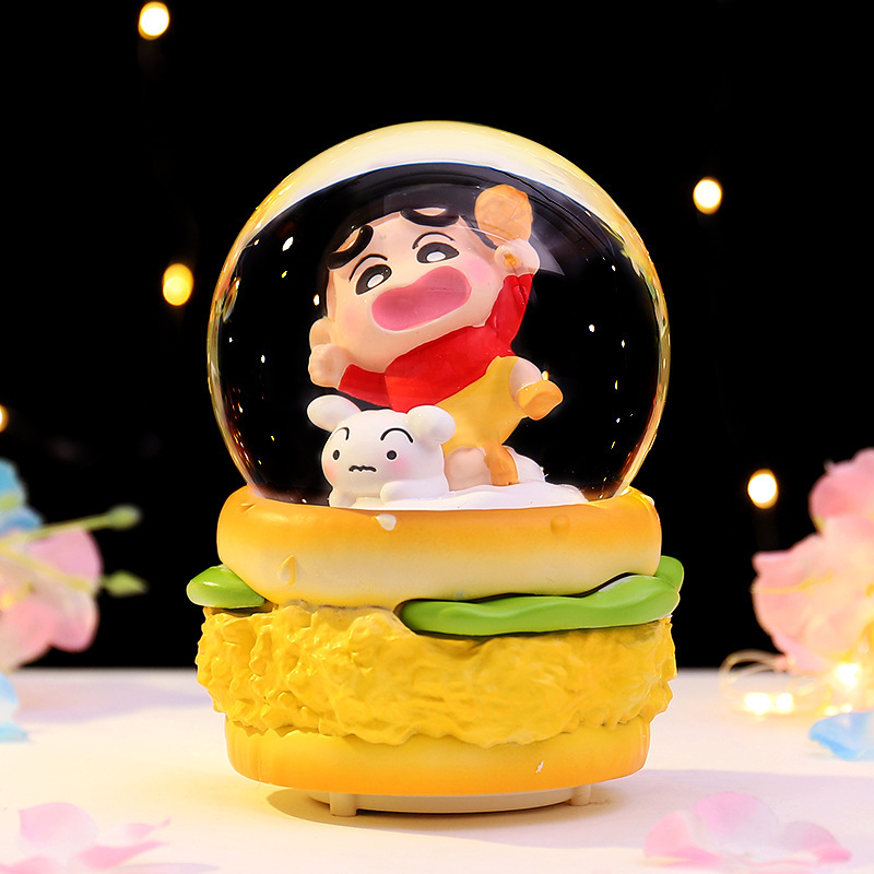 卡通水晶球发光小夜灯星空情书家居桌面摆件儿童生日礼物小礼品|undefined