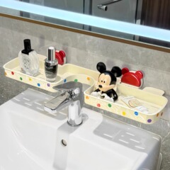 蛇口吸盤棚ドーパミン穴なし壁掛け洗面台化粧品家庭用トイレ収納棚
