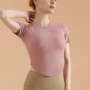 亲肤修身健身女短袖瑜伽服