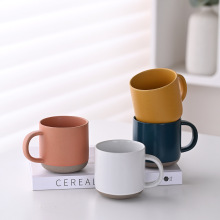 陶瓷杯粗陶瓷杯家用杯子办公室咖啡杯喝水杯激光雕刻杯马克杯