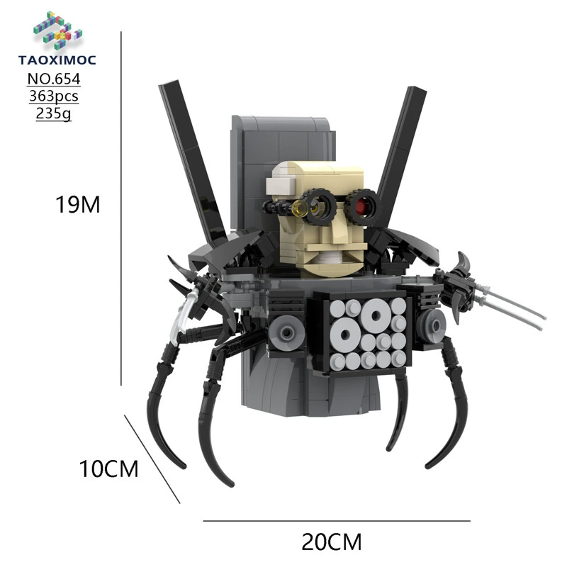 Toilet Constructor Watch: Children's Smart Toy Minifigure Kit - 504pcs, Educational Building Fun by Other
