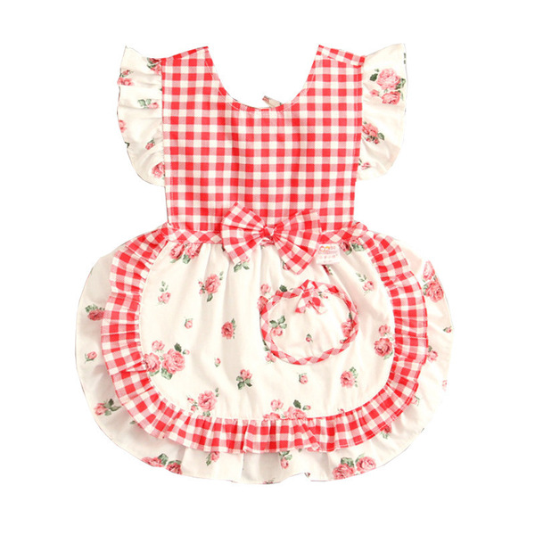 Waterproof apron girl's for food