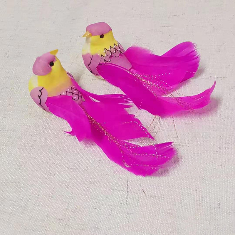 Simulation wedding Canary/couple bird/simulation feather bird/wedding plate wedding decoration Simulation wedding Canary/couple bird/simulation feather bird/wedding plate wedding decoration