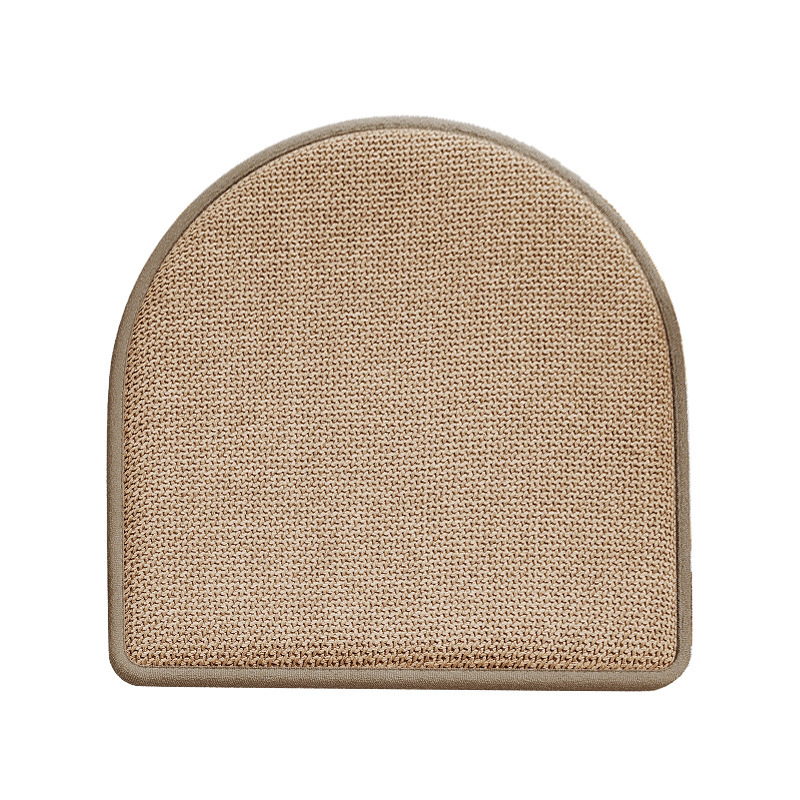 Cojín de silla de algodón y lino Cojín de silla de comedor en forma de herradura Cojín de mesa de comedor Cojín de taburete Cojín de asiento antideslizante Cojín de trasero sedentario Four Seasons Universal image 5
