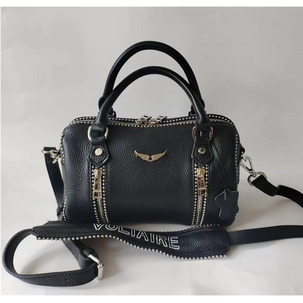 Z * V nueva moda lychee patrón de piel de vaca cubo bolsa textura hardware tamaño modelo portátil crossbody bolso de cuero al por mayor