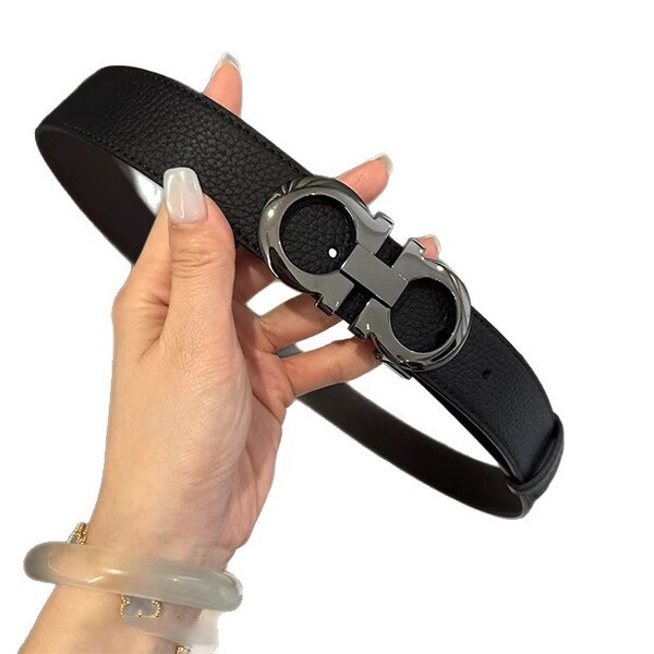 Men's double-sided leather quality casual classic belt