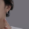 Small design advanced cute earrings, 925 sample silver, high-quality style, bright catchy style, simple and elegant design