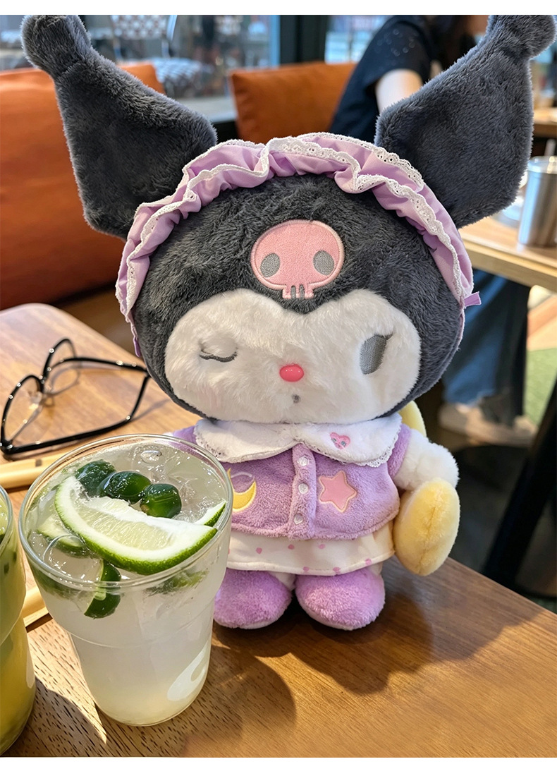 New pajamas, dreamy good night, Kuromi plush toy, doll, pillow, gift, rag doll, cross-border wholesale