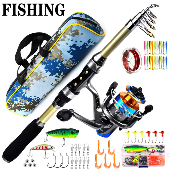 Cross-border sea rod suit long-cast throwing rod fishing wheel fishing rod bag combination glass fiber sea fishing rod sea rod cross-border wholesale