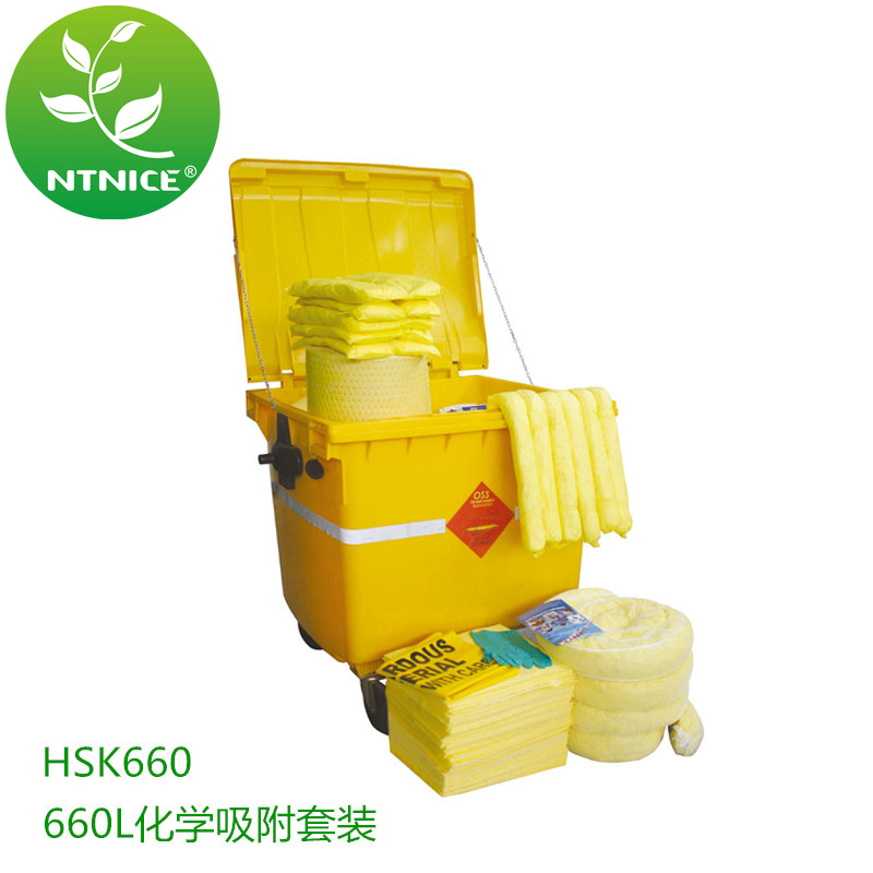 化学品吸附处理套装 吸酸棉紧急处理套装 吸液包660L