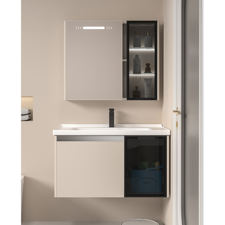 Nuevo gabinete de baño de panal de abeja simple lavabo lavabo cerámica lavabo lavabo lavabo