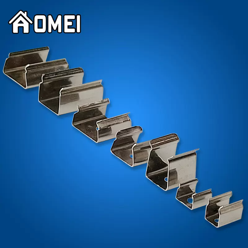 LED灯带卡扣 硬灯条不锈钢单孔挂板 5730/2835/5050霓虹灯固定夹