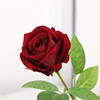 Simulation single -ray red rose Valentine's Day home decoration fake flower wedding landscaping artificial velvet roses