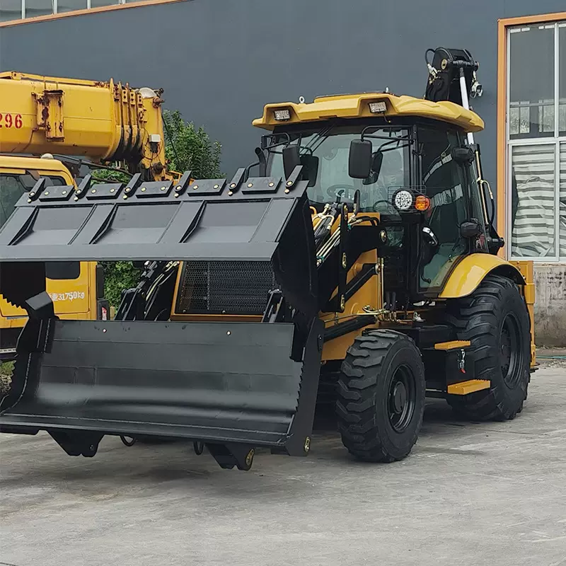 农用两头忙铲车装载机 前装后挖果园开沟道路养护挖掘装载一体机