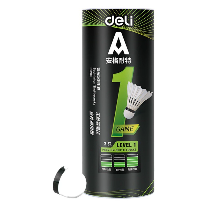 Deli angnete F2200 F2201 F2202S бадминтон 3/6/12 в штучной упаковке прочные развлекательные тренировочные