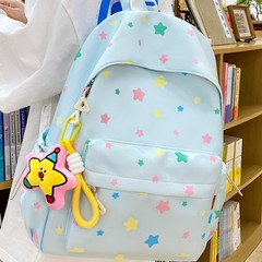 カレッジスタイルランドセル中学生女子インガールハートスター大容量シンプル多用途高価値バックパックトレンディ
