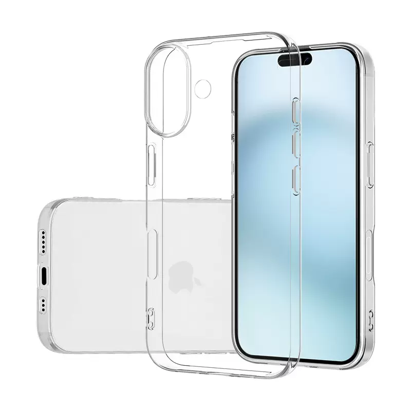 适用IP17透明手机壳16E适用苹果11手机壳高透tpu防摔壳iphone15