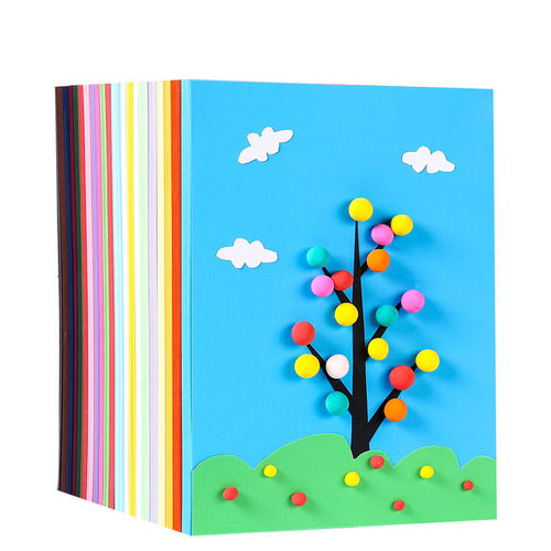 a4A3 color cardboard thickened black kindergarten 4-open children's handmade paper white 8k student painting hard cardboard