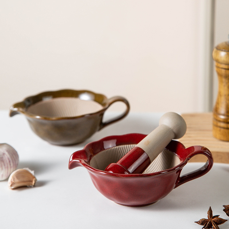 Creative Hand-Held Ceramic Baby Food Grinder for Grinding Meat Puree, Yam, and Sesame Seeds Manual Grinding Tableware Creative Hand-Held Ceramic Baby Food Grinder for Grinding Meat Puree, Yam, and Sesame Seeds Manual Grinding Tableware