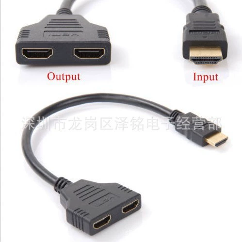 Оптовый HDMI сплиттер линия 1 вход 2 выхода распределительная линия HDMI 1 точка 2