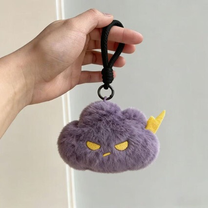Emotional Cloud Pendant, Cute Cloud Bag Charm, Creative Keychain, Backpack Decoration, Plush Toy, Dark Cloud Emotional Cloud Pendant, Cute Cloud Bag Charm, Creative Keychain, Backpack Decoration, Plush Toy, Dark Cloud