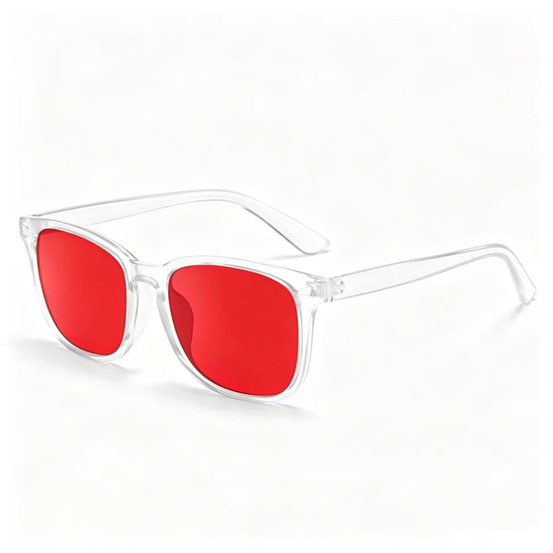 Transparent box red film