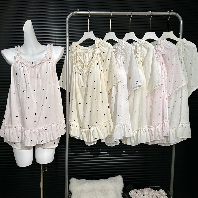 2026 New Model Lyocell Pajamas for Women, Summer Breathable Soft Camisole Shorts, Casual Wearable Home Wear Set 2026 New Model Lyocell Pajamas for Women, Summer Breathable Soft Camisole Shorts, Casual Wearable Home Wear Set