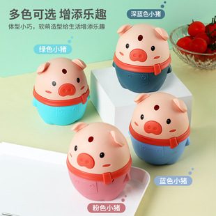 Home Living Room Creative Push-Type Toothpick Box Cute Cartoon Pig Toothpick Holder Automatic Pop-Up Toothpick Jar Wholesale