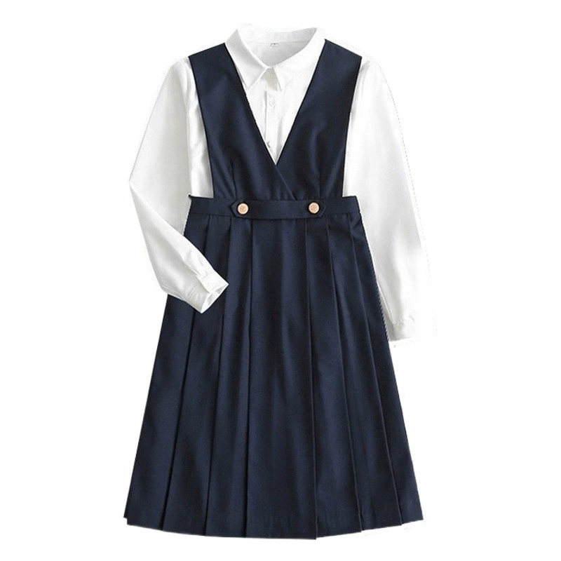Японский комплект униформы JK для медсестер: оригинальный, аутентичный осенне-зимний костюм с жилетом и юбкой в школьном стиле для женщин
