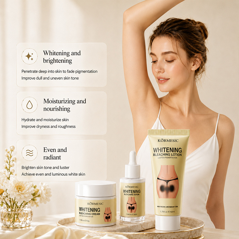 Inglés completo KORMESIC opaco blanqueamiento crema corporal fábrica de comercio exterior transfronterizo al por mayor refrescante crema de cuidado image 3