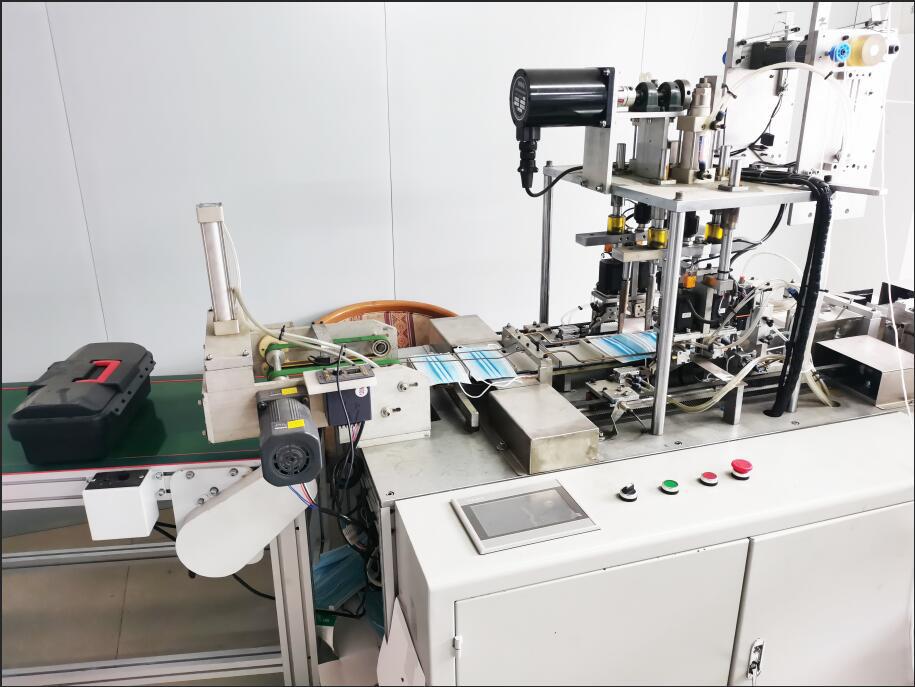 现货口罩机 全自动高速一拖一平面口罩机器全自动一次性口罩机|ru