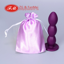 源头工厂定制色丁袋性用品抽绳仿真丝束口袋情趣内衣震动棒包装袋
