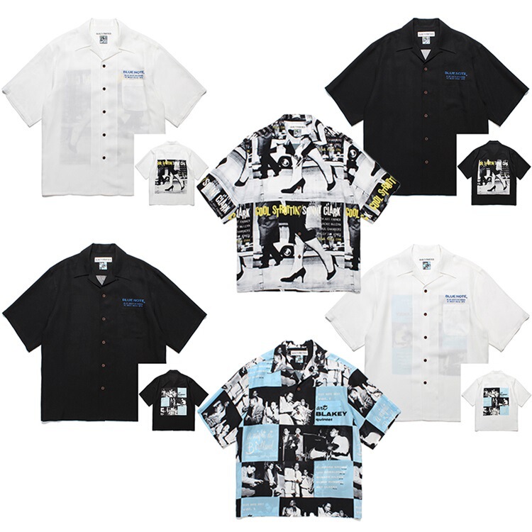 GUILTYPARTIES TIGER 24ss Art Blakey Jazz Drummer Hawaiian Short Sleeve Shirt GUILTYPARTIES TIGER 24ss Art Blakey Jazz Drummer Hawaiian Short Sleeve Shirt