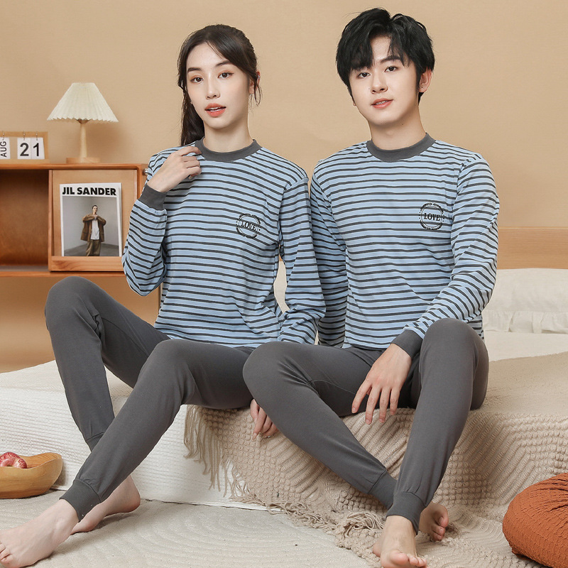 Blue gray stripes [China collar]