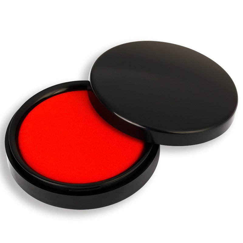 (2개) 델리 9869 빠른 건조 잉크 패드 인쇄 테이블 방수 내마모성 인스턴트 인쇄 건조 60 빨간색 금융 사무용품