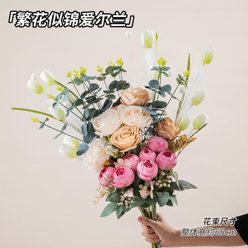 フレンチチューリップひまわり造花保湿造花装飾写真小道具手持ち花|undefined