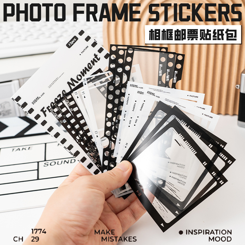 Photo Frame Stamp Sticker Pack Creative DIY Handmade Decoration Material Hand Account Sticker Ins Personalized Dried Flower Hand Account Sticker St Photo Frame Stamp Sticker Pack Creative DIY Handmade Decoration Material Hand Account Sticker Ins Personalized Dried Flower Hand Account Sticker St