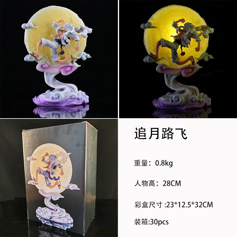One Piece Feiyun Step Moon 5-й Ворота Ника Побег Лuffy Аниме Hand-обработанный оптом можно оптом предметы декора оптом
