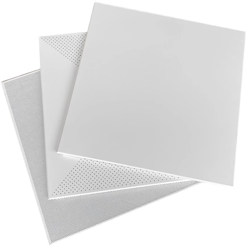 Techo integrado perforado con fuelle de aluminio de orificio completo microorificio 60x60 techo de aluminio de oficina material de techo al por mayor