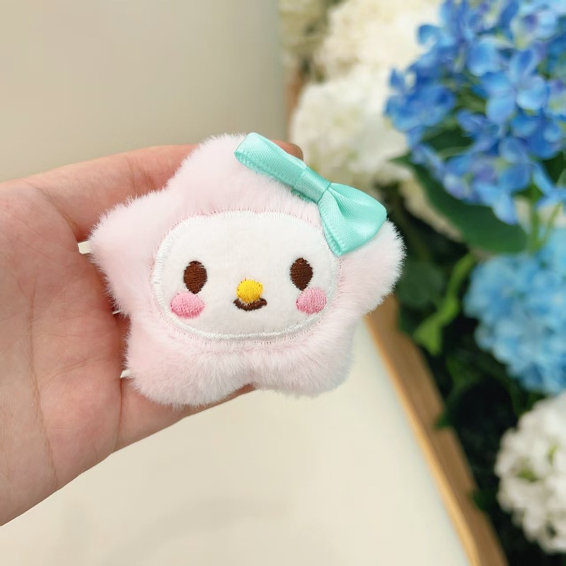 卡通毛绒钥匙扣挂件配饰diy手工服饰拖鞋包包饰品胸针配件半成品|undefined
